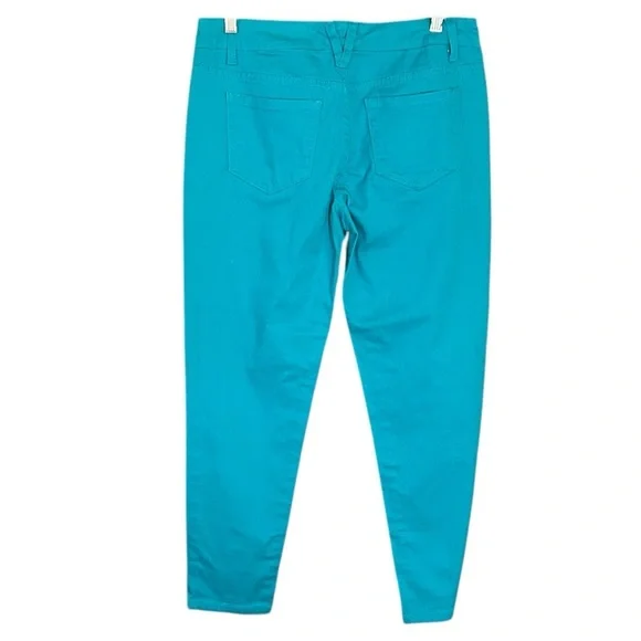 Bebop Turquoise Straight-Leg Pants - Picture 4 of 5